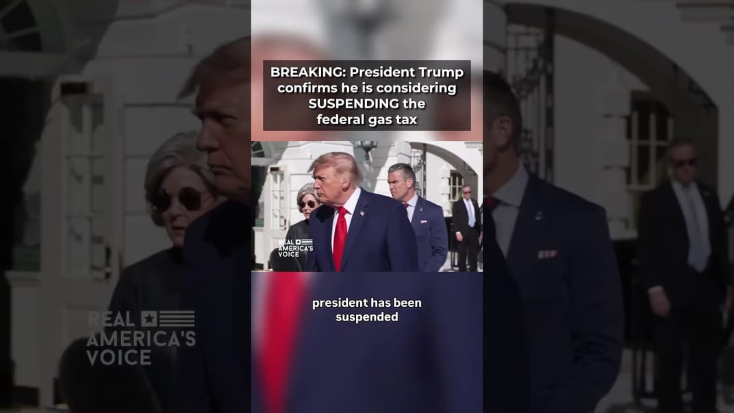 Video: Trump confirms he is weighing a federal gas tax suspension
